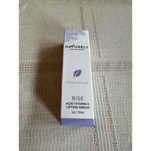 Naturely Rise Acai Vitamin C Lifting Serum Natural Skin Care 1oz/30ml NEW sealed